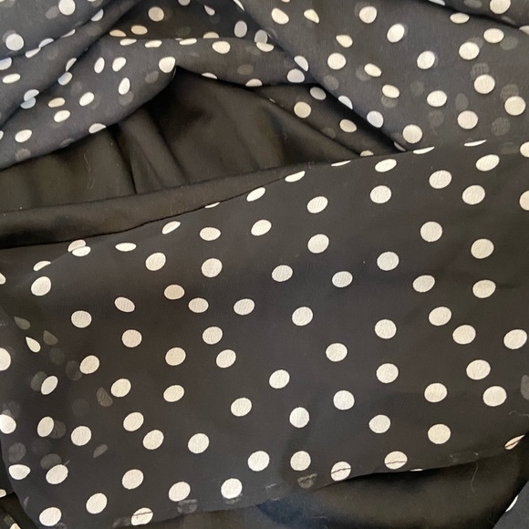 RICKIS Black&White Polka Dot Asymmetrical Dress 16 - Picture 10 of 10
